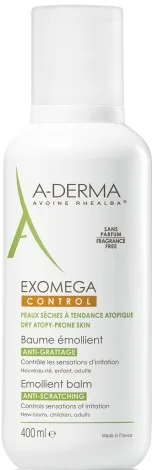 A-Derma Exomega Control Emollient Balm 200ml airless pump bottle