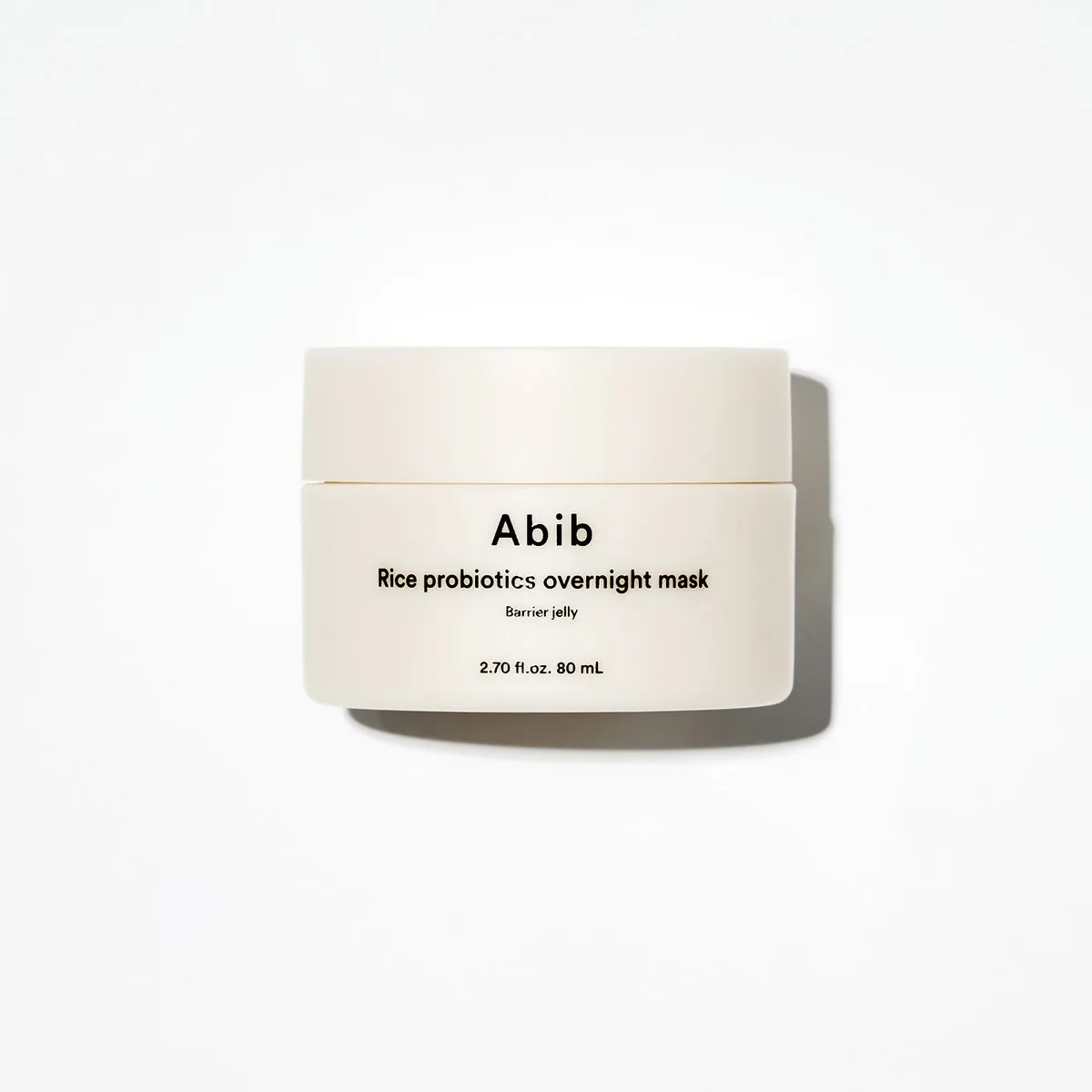 Abib Rice Probiotics Overnight Mask Barrier Jelly white jar