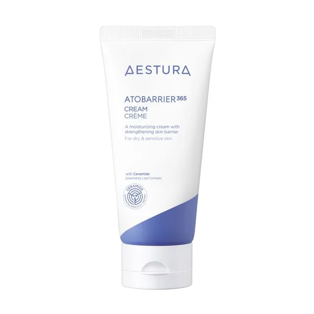 Aestura Atobarrier 365 Cream white jar with ceramide barrier repair moisturizer