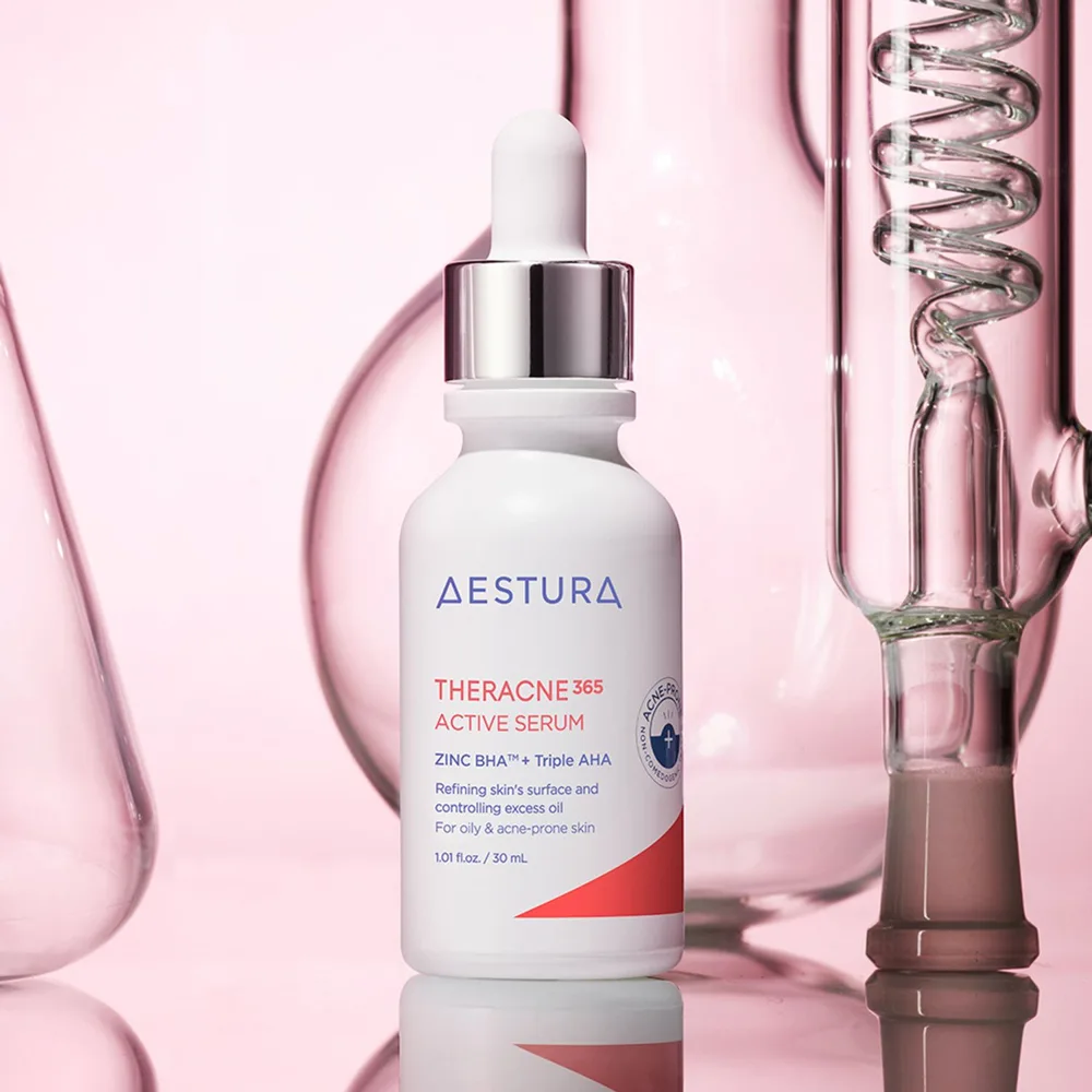 Aestura TheraCell Ampoule Serum in a white airless pump bottle