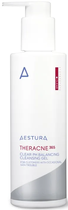 Aestura Theracne 365 Clear pH Balanced Cleansing Gel tube for acne-prone sensitive skin