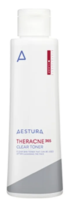 Aestura Theracne 365 Clear Soothing Toner bottle with BHA and Centella for acne