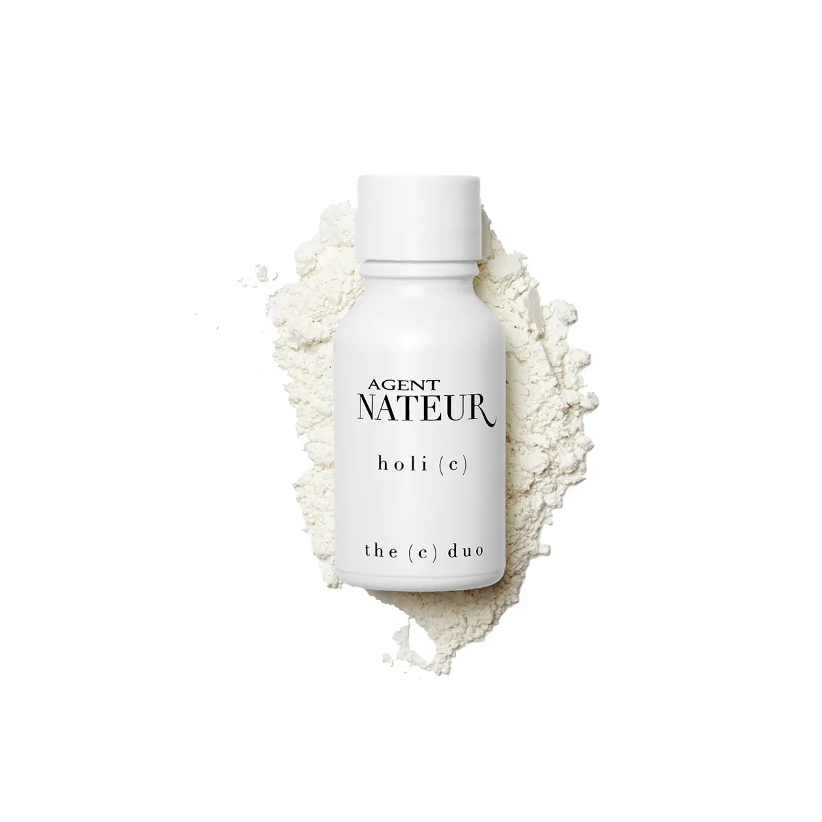 Agent Nateur Holi(C) Refining Face Vitamins powder in a glass jar