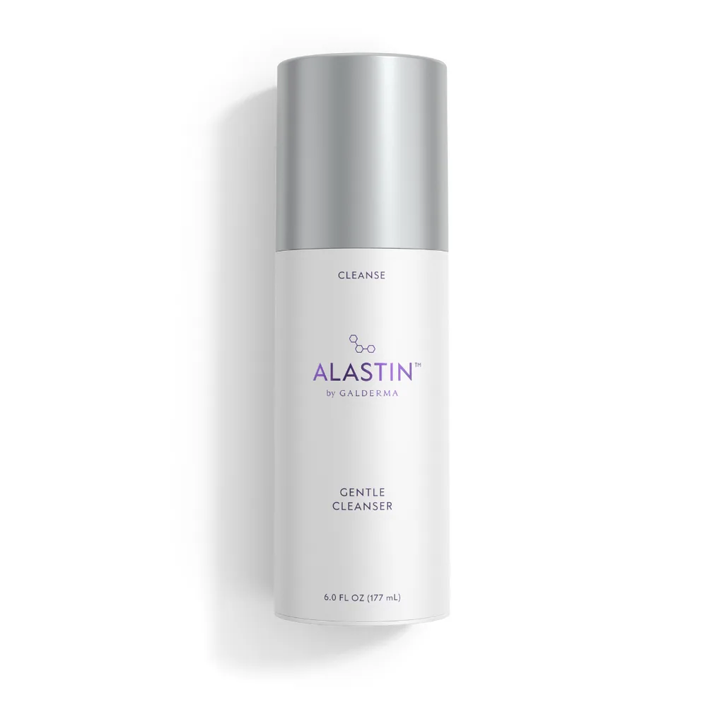 Alastin Gentle Cleanser white pump bottle with clinical branding