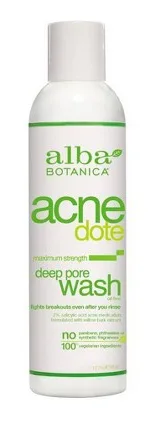 Alba Botanica Acnedote Deep Pore Wash bottle with salicylic acid acne cleanser
