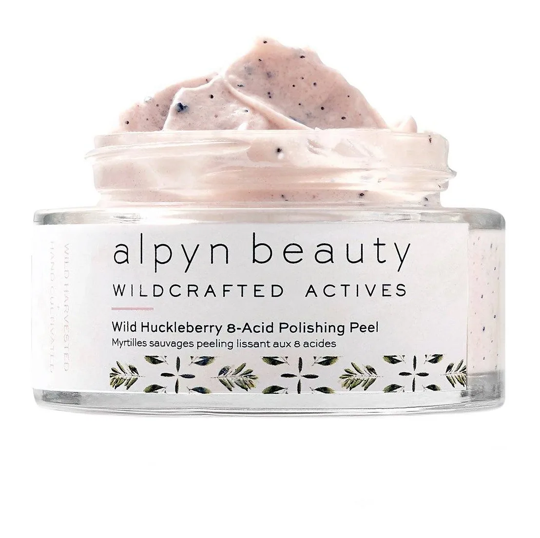 Alpyn Beauty Wild Huckleberry 8-Acid Polishing Peel 1.7 oz frosted glass jar