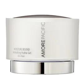 Amorepacific Moisture Bound Refreshing Hydra-Gel Oil-Free jar with blue-tinted gel formula
