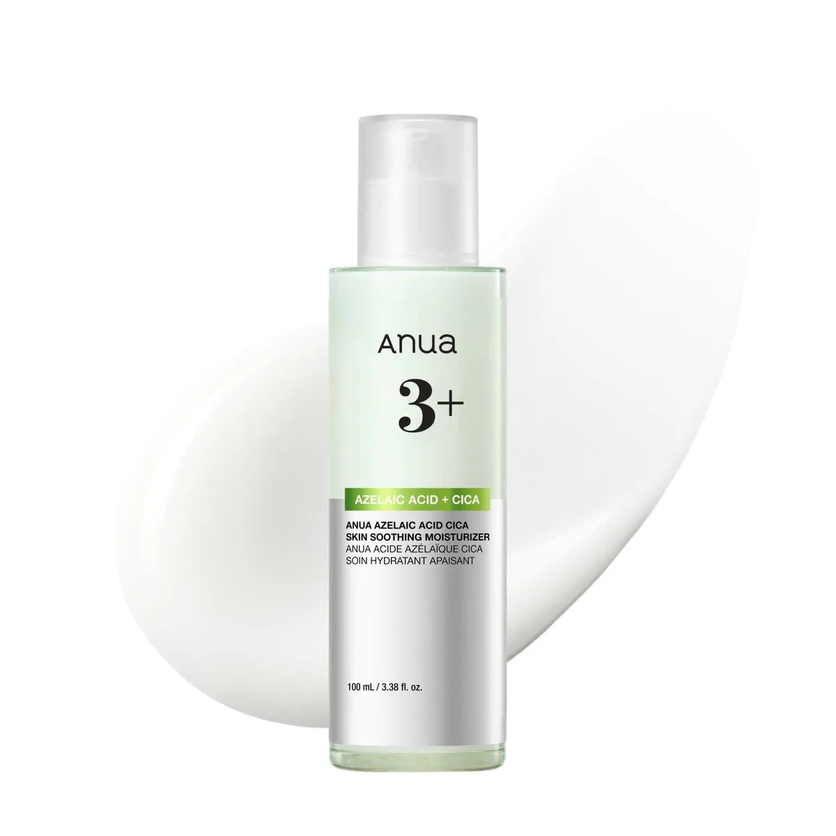 Anua Azelaic Acid Cica Skin Soothing Moisturizer 100ml tube in teal-green packaging