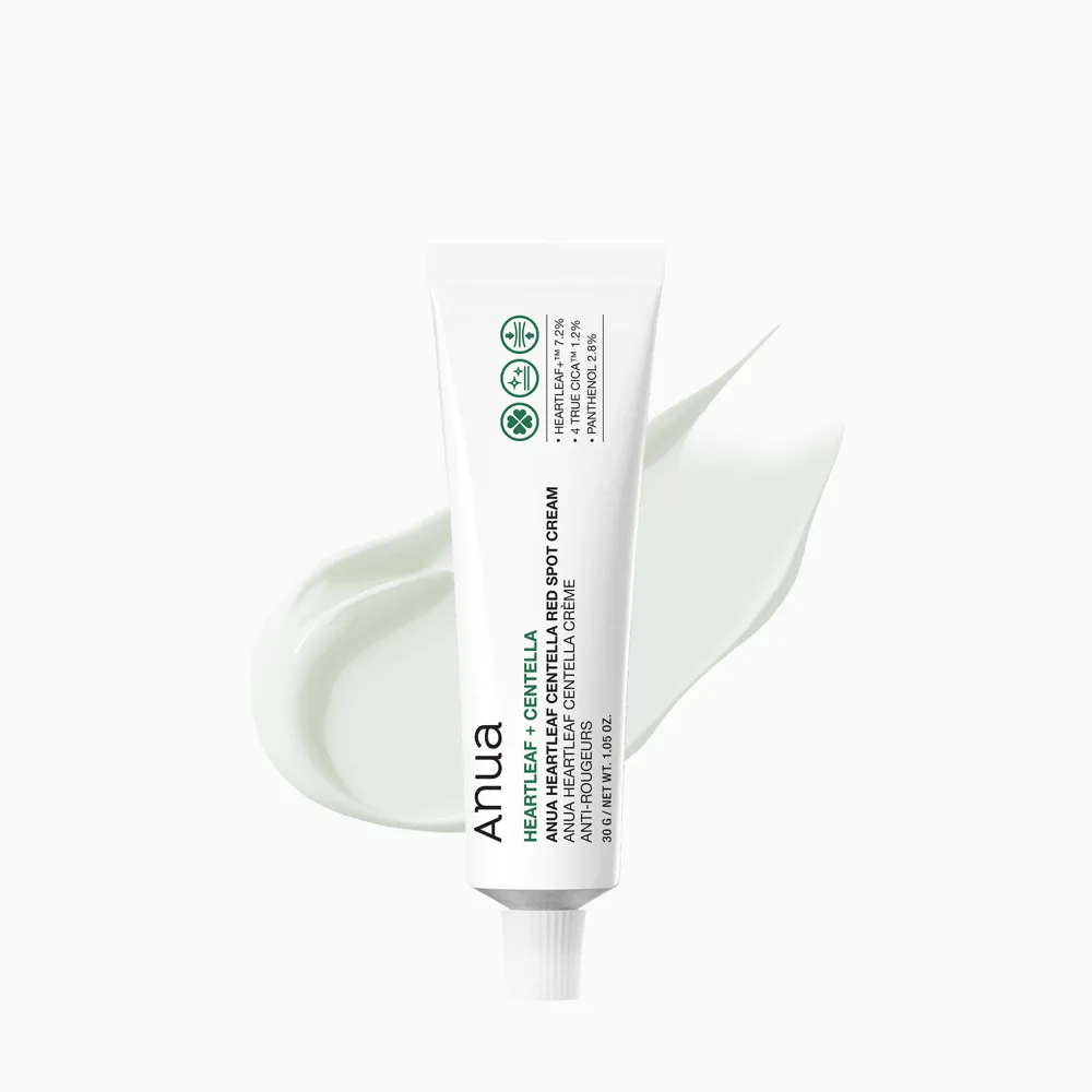 Anua Heartleaf Centella Red Spot Cream 30g tube in minimalist packaging