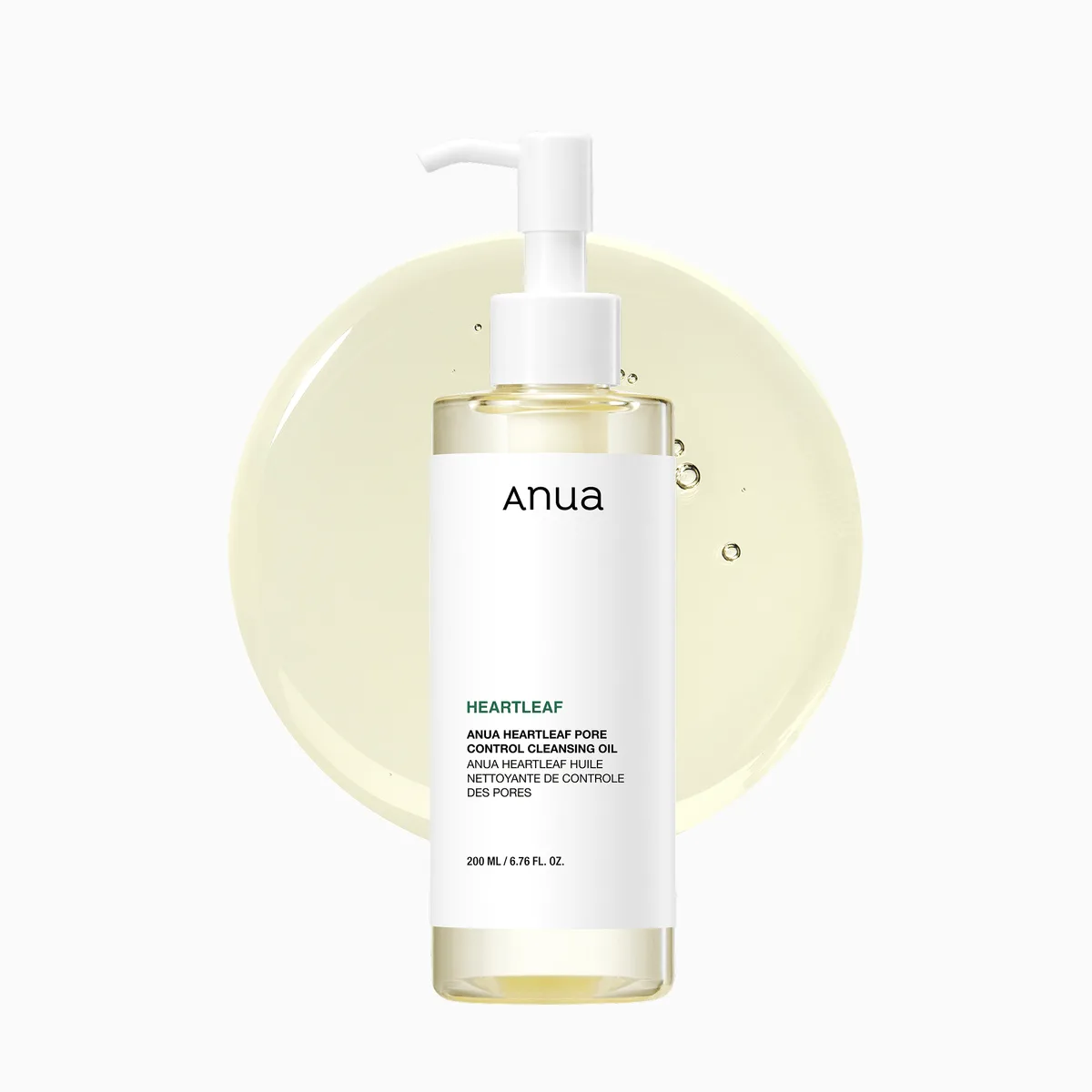 Anua Heartleaf Pore Control Cleansing Oil 200ml green pump bottle