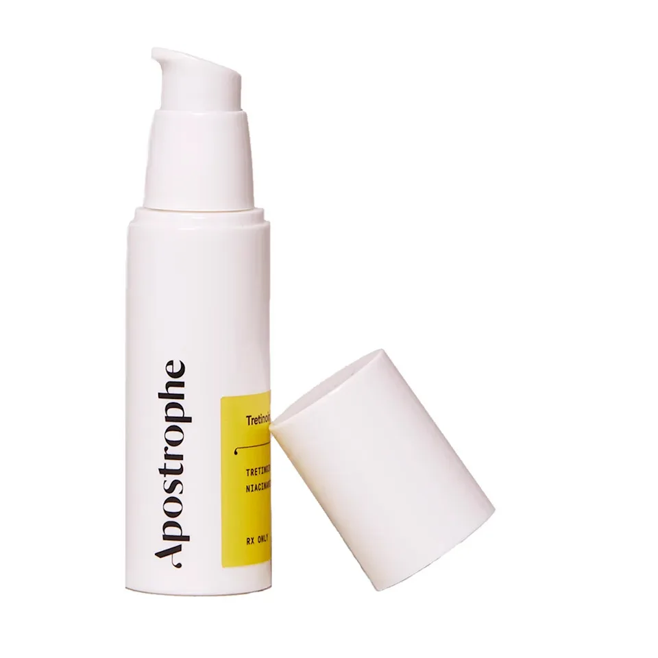 Apostrophe Azelaic Acid 15% prescription cream in white pump bottle