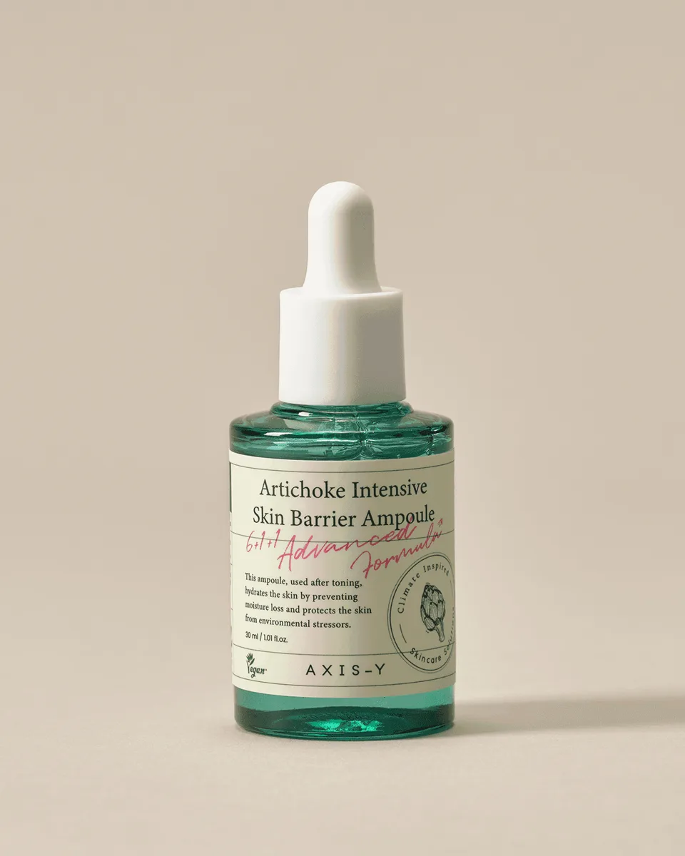 Axis-Y Artichoke Intensive Skin Barrier Ampoule 50ml frosted glass dropper bottle