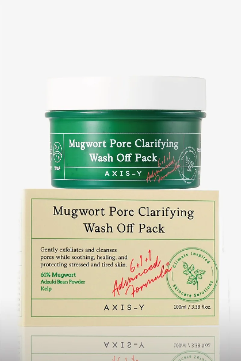Axis-Y Mugwort Pore Clarifying Wash Off Pack 100ml jar