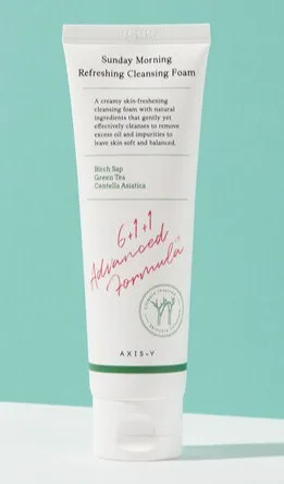 Axis-Y Sunday Morning Refreshing Cleansing Foam 180ml tube