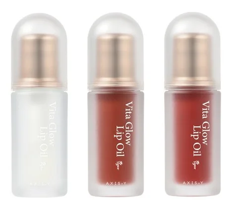 Axis-Y Vita Glow Lip Oil 10ml glass dropper bottle