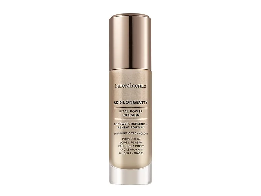 bareMinerals SkinLongevity Vital Power Infusion Serum frosted glass bottle