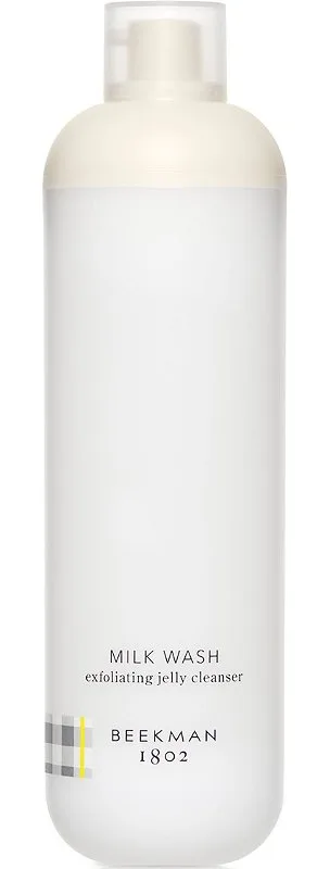 Beekman 1802 Milk Wash Exfoliating Jelly Cleanser in frosted plastic tube