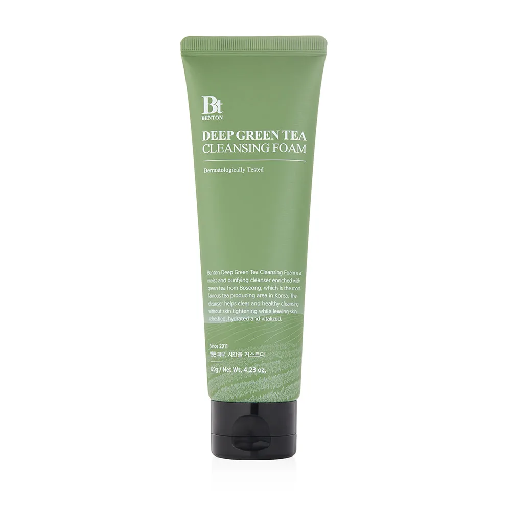 Benton Deep Green Tea Cleansing Foam 120g tube