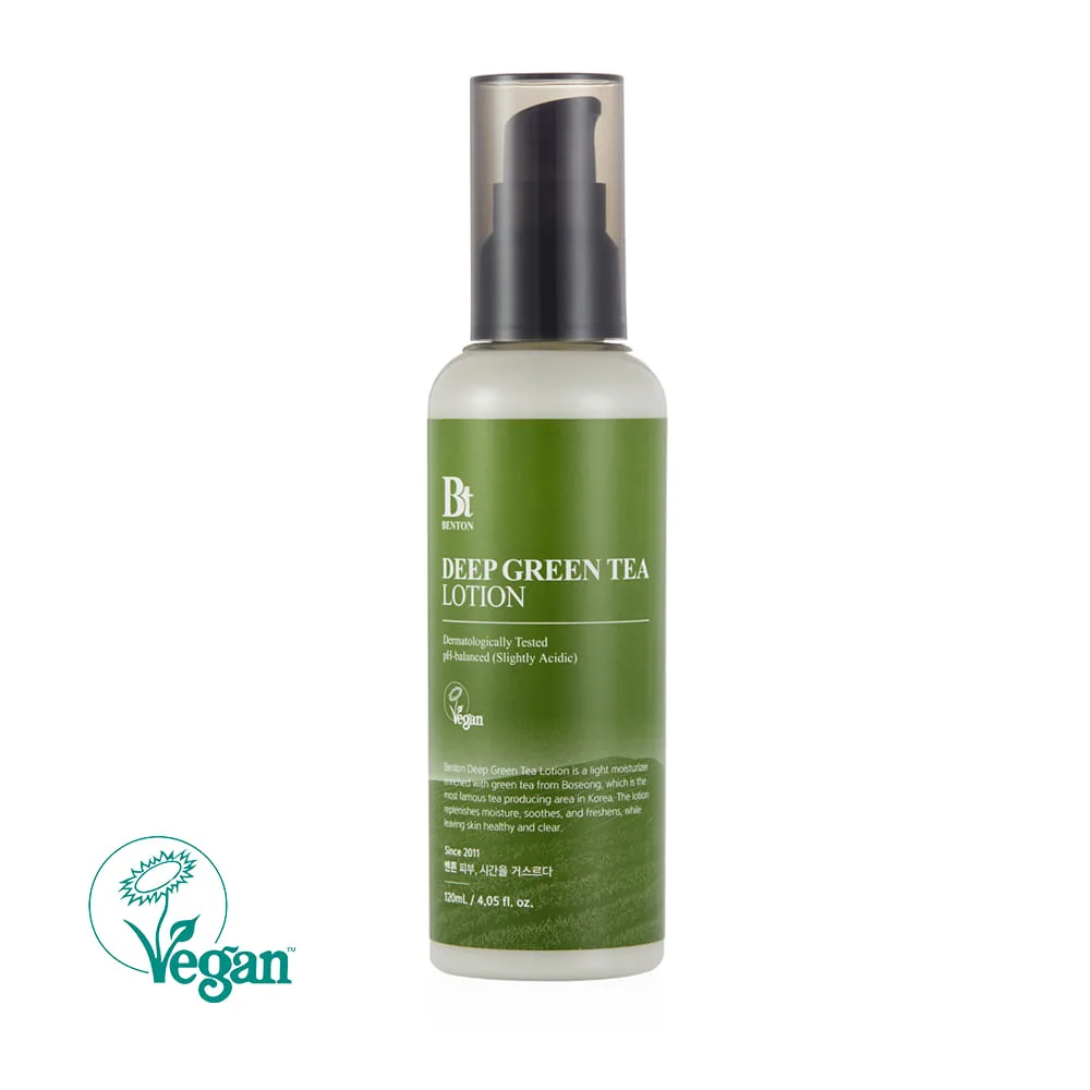 Benton Deep Green Tea Lotion 120ml pump bottle