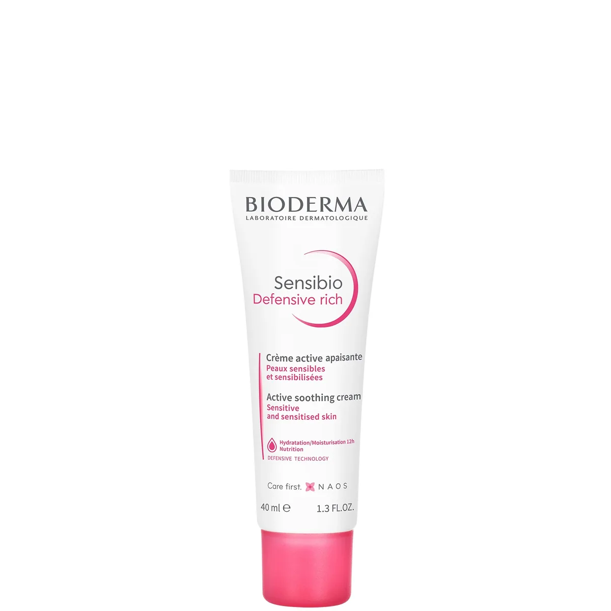 Bioderma Sensibio Defensive Rich Cream 40ml tube with pink Sensibio branding