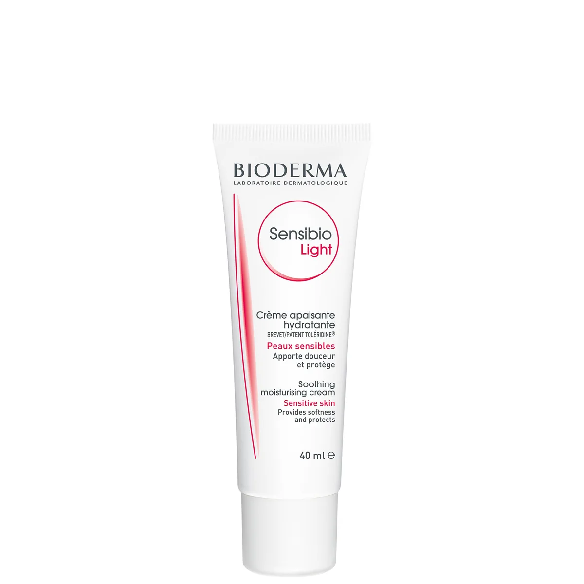 Bioderma Sensibio Light Cream 40ml tube with pink Sensibio line branding