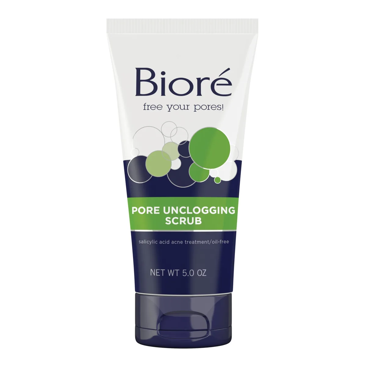Bioré Pore Unclogging Scrub 2% salicylic acid face scrub 5 oz tube