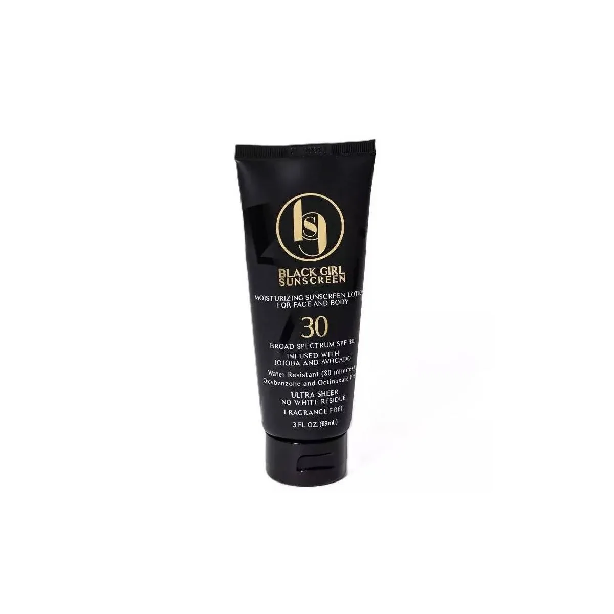 Black Girl Sunscreen SPF 30 Broad Spectrum in an orange squeeze tube