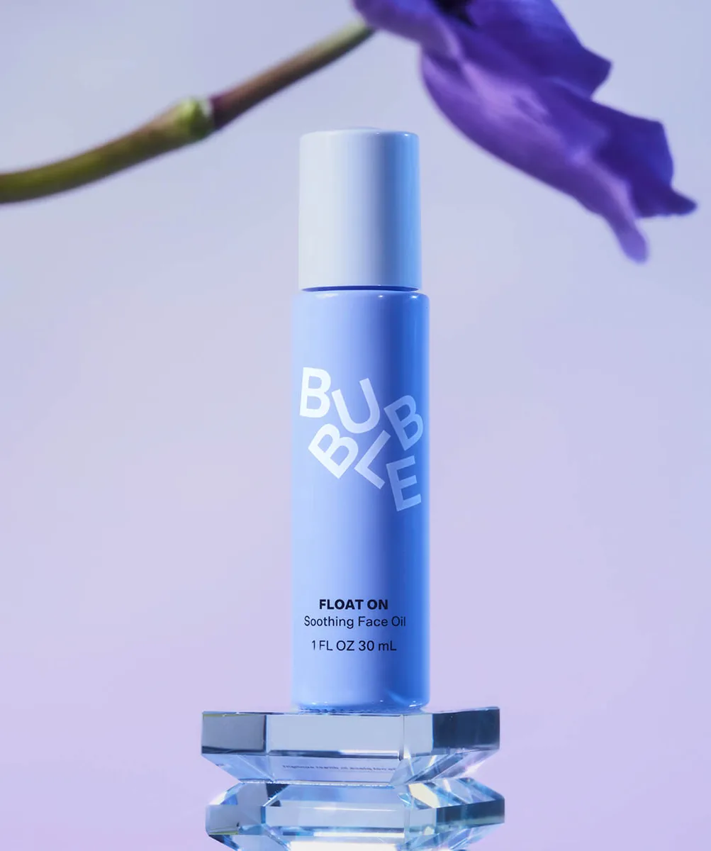 Bubble Skincare Float On Soothing Facial Oil 30 mL bottle with dropper
