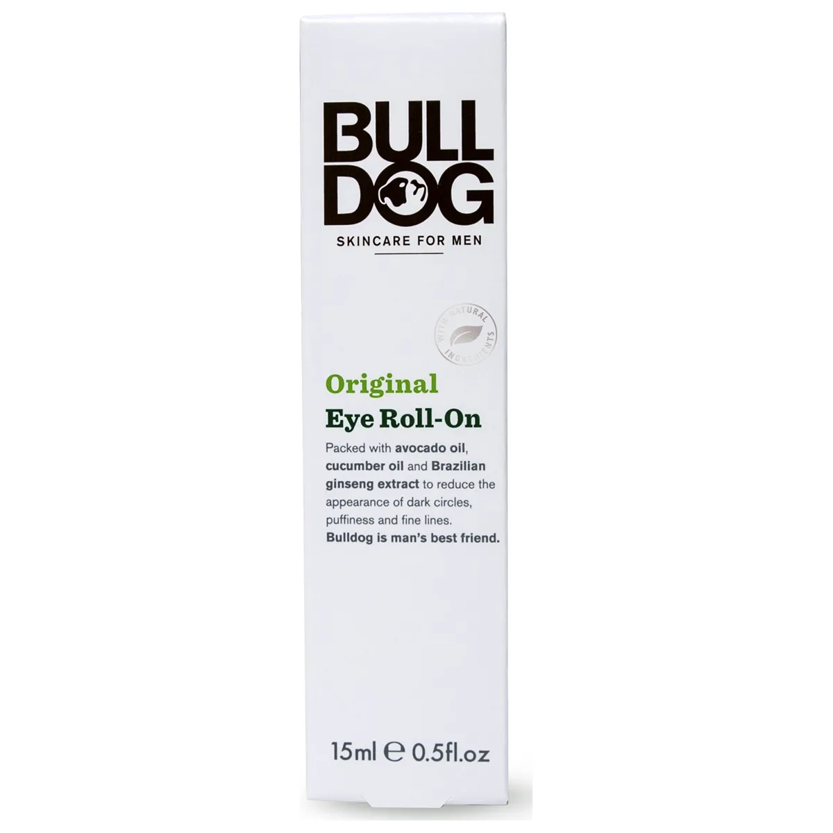 Bulldog Skincare Original Eye Roll-On 15 mL tube with rollerball applicator