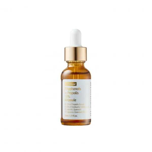 By Wishtrend Polyphenols in Propolis 15% Ampoule 30ml frosted glass dropper bottle