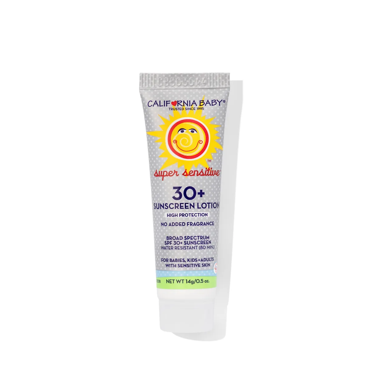 California Baby Super Sensitive SPF 30+ Sunscreen No Fragrance tube