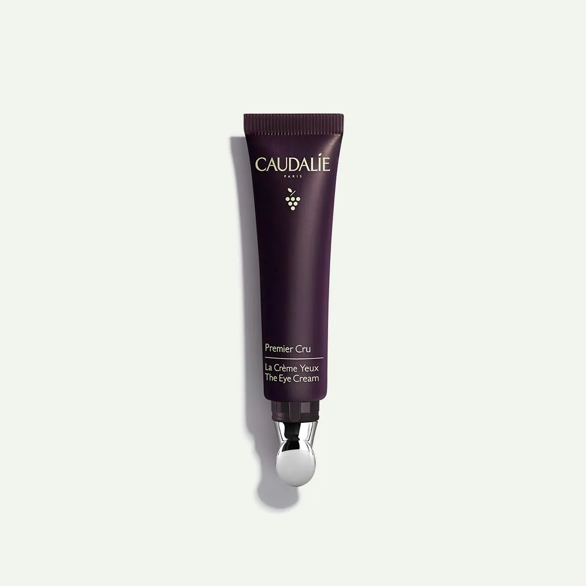 Caudalie Premier Cru The Eye Cream glass jar with metallic cap