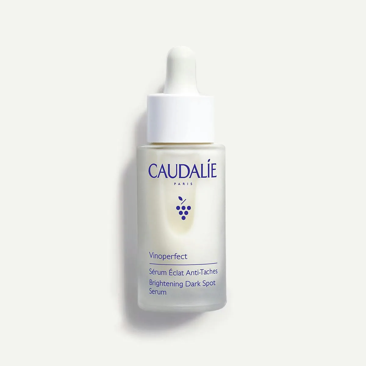 Caudalie Vinoperfect Radiance Serum 30ml frosted glass bottle with pipette dropper