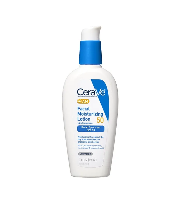 CeraVe AM Facial Moisturizing Lotion SPF 50 3 fl oz tube