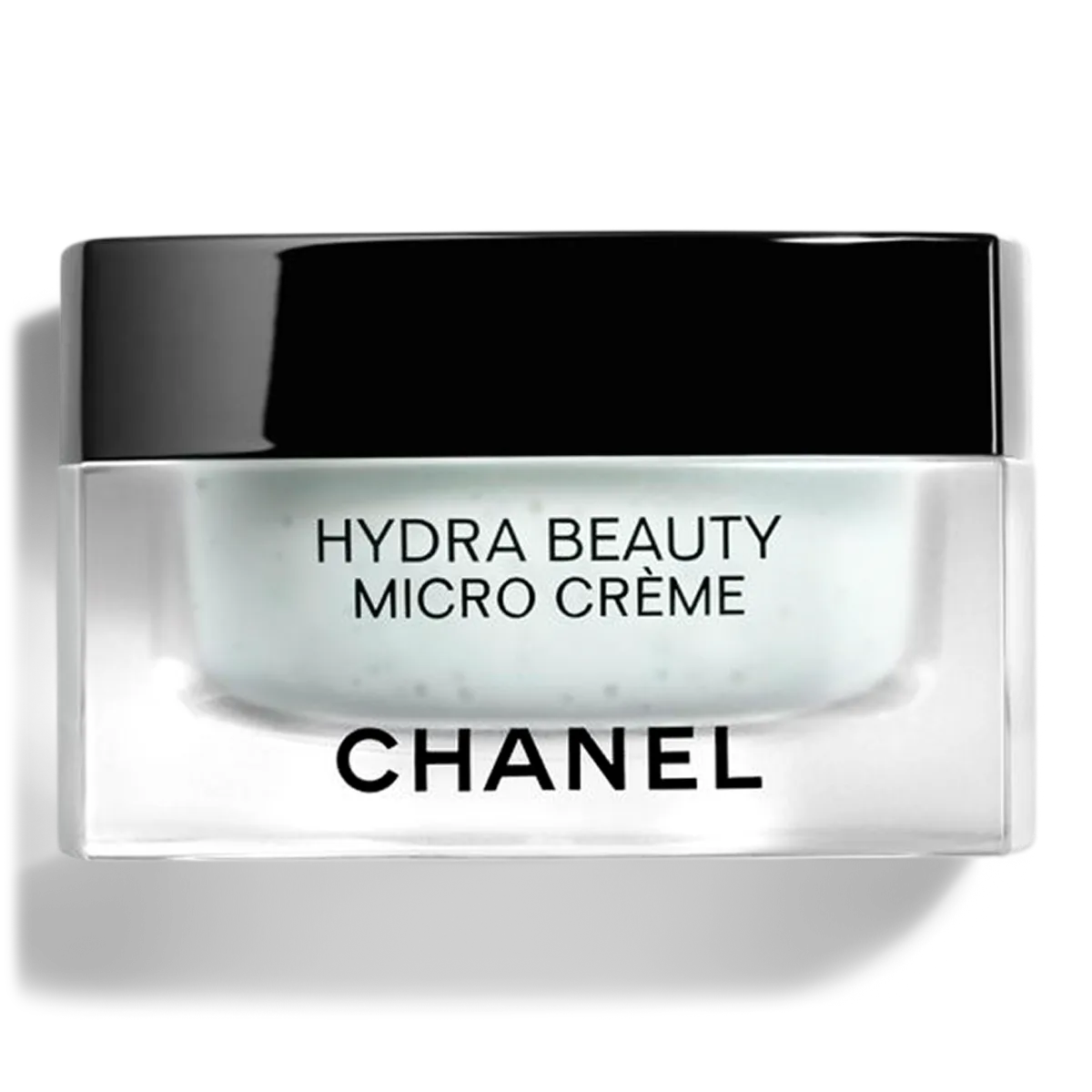 Chanel Hydra Beauty Micro Creme in iconic glass jar with silver lid