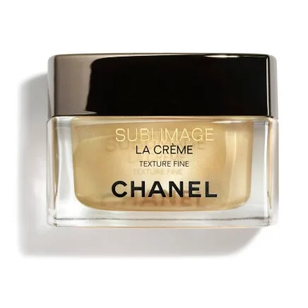 Chanel Sublimage La Crème Texture Fine in iconic white and gold jar