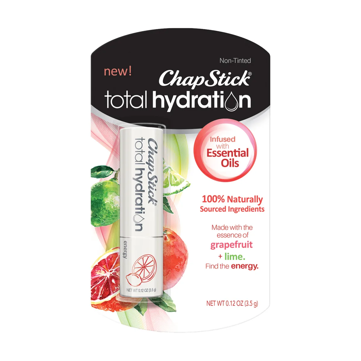 ChapStick Total Hydration Essential Oils Lip Care balm tube