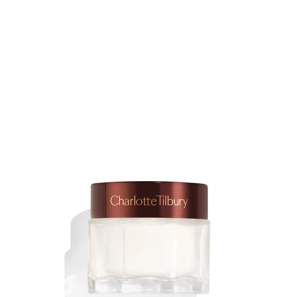 Charlotte Tilbury Magic Cream Moisturizer in rose-gold jar with lid