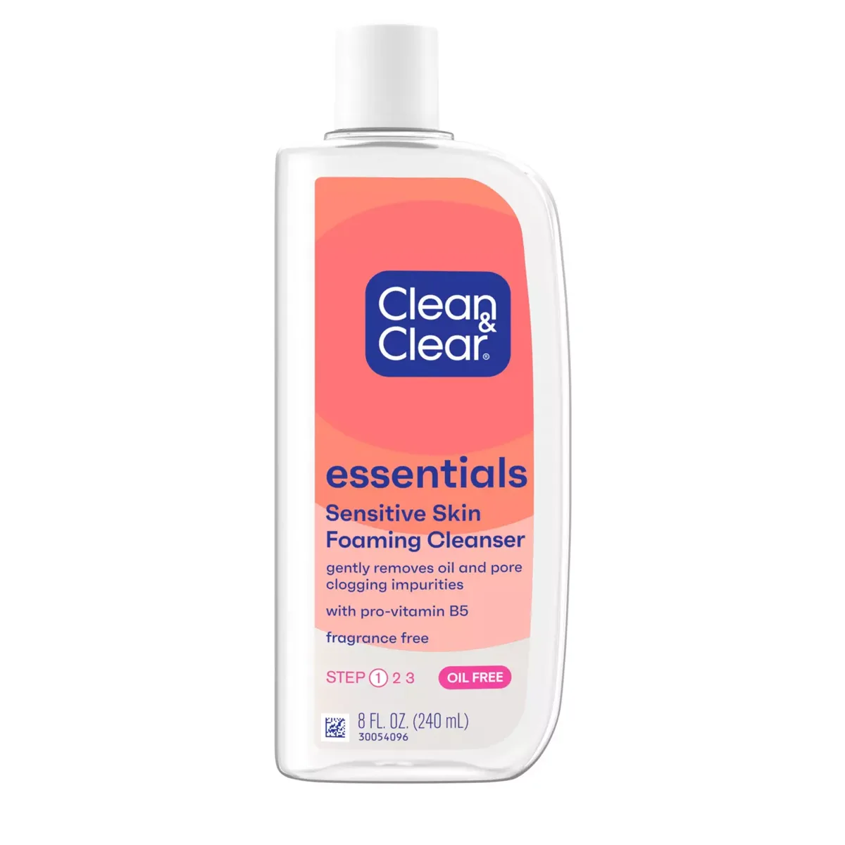 Clean & Clear Essentials Foaming Facial Cleanser 8 fl oz bottle with flip-top cap