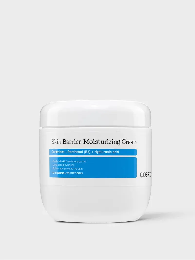 COSRX Skin Barrier Moisturizing Body Cream 450ml tub with minimalist white packaging