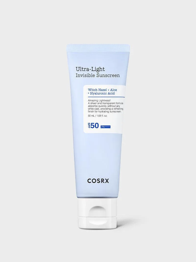 COSRX Ultra-Light Invisible Sunscreen SPF 50 PA++++ 50ml white tube