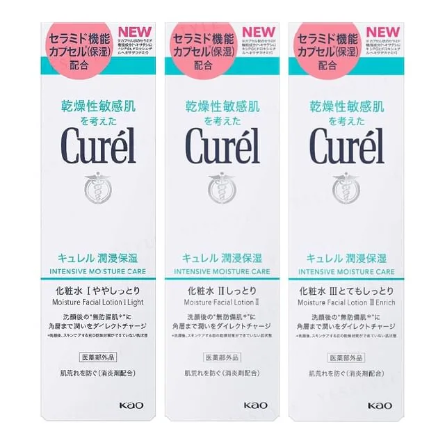Curél Intensive Moisture Lotion Japanese hydrating toner in a white bottle