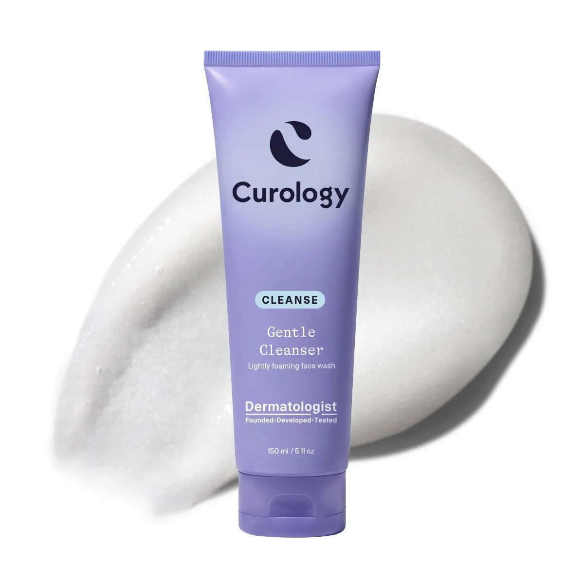 Curology The Cleanser gentle foaming face wash in a minimalist squeeze tube