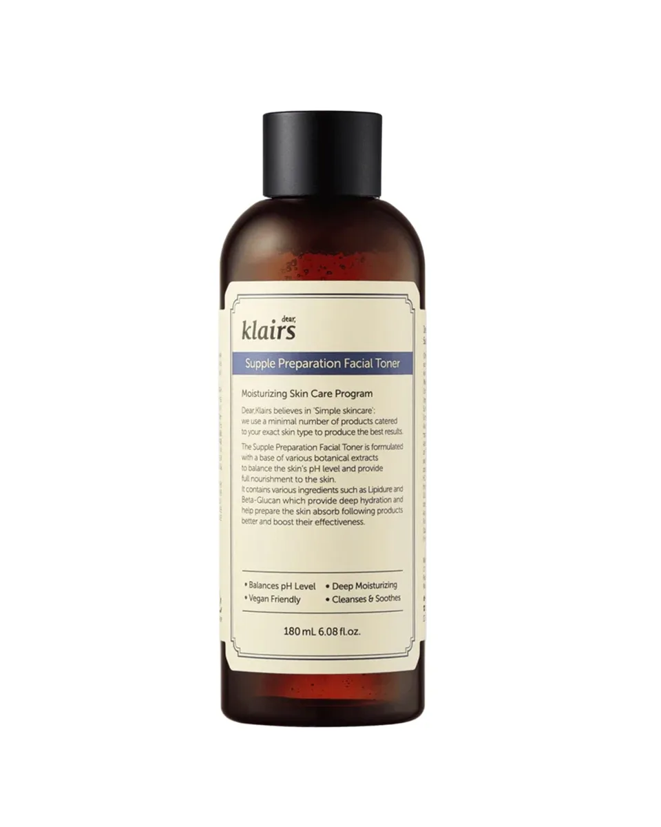 Dear, Klairs Supple Preparation Facial Toner 180ml frosted bottle