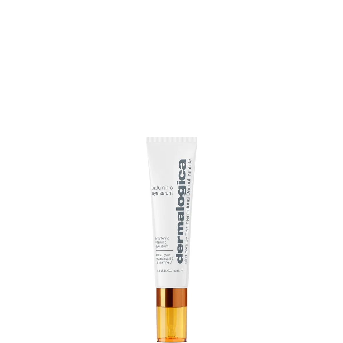 Dermalogica BioLumin-C Eye Serum in a silver-grey squeeze tube