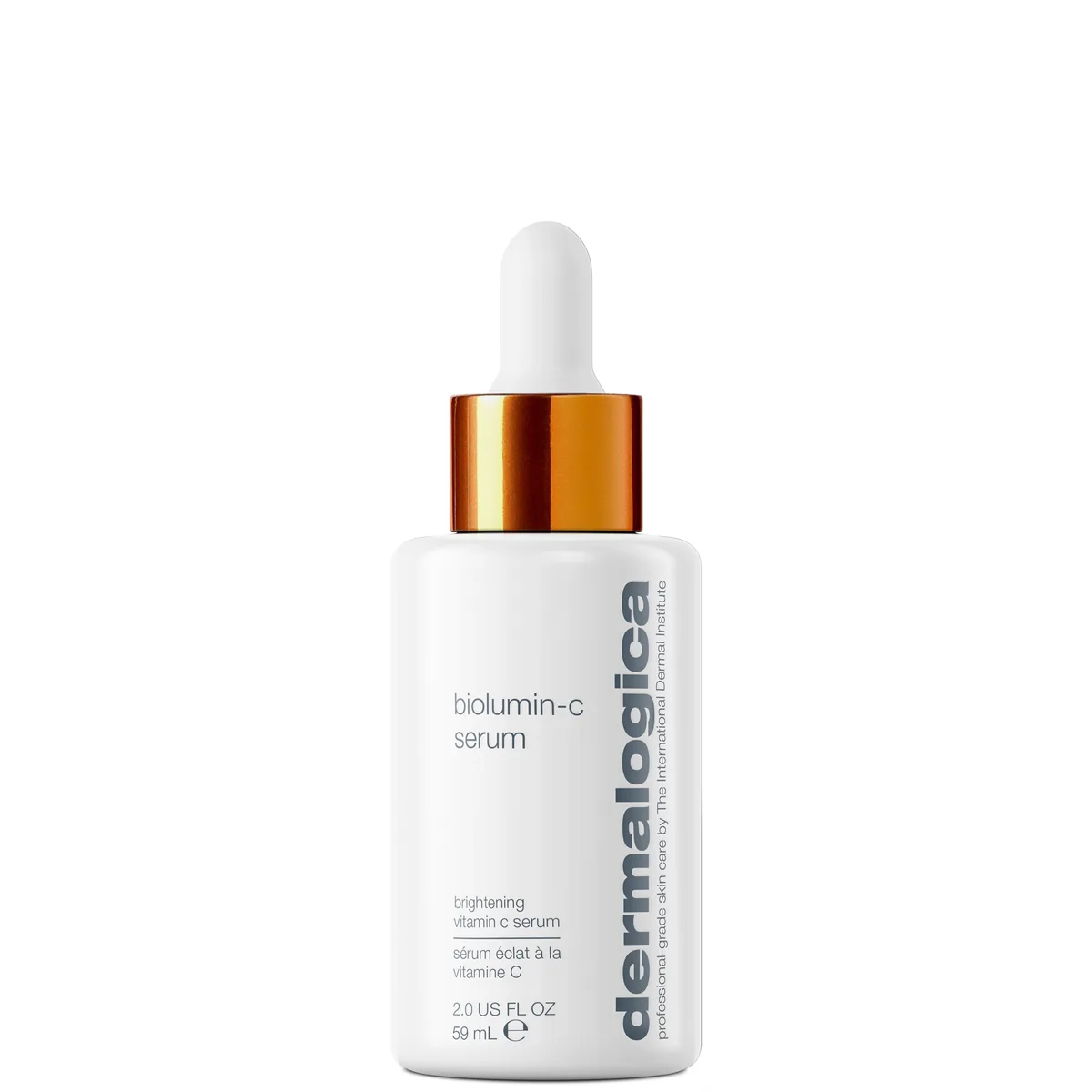 Dermalogica Biolumin-C Serum in a glass dropper bottle with protective coating