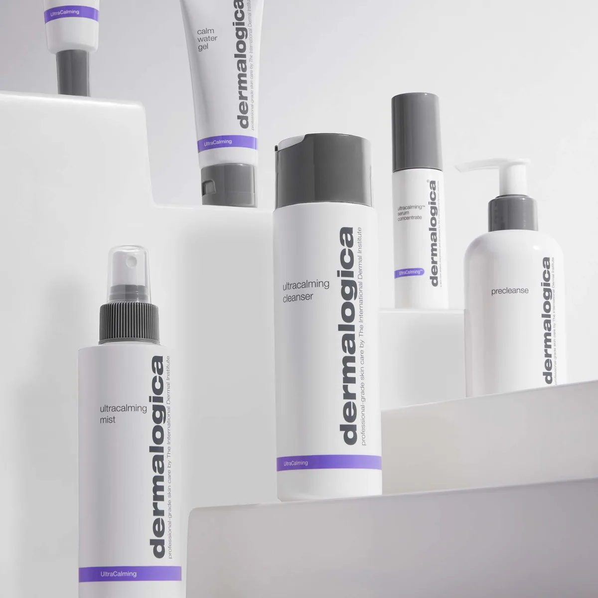 Dermalogica Calm Water Gel in a white tube with professional branding