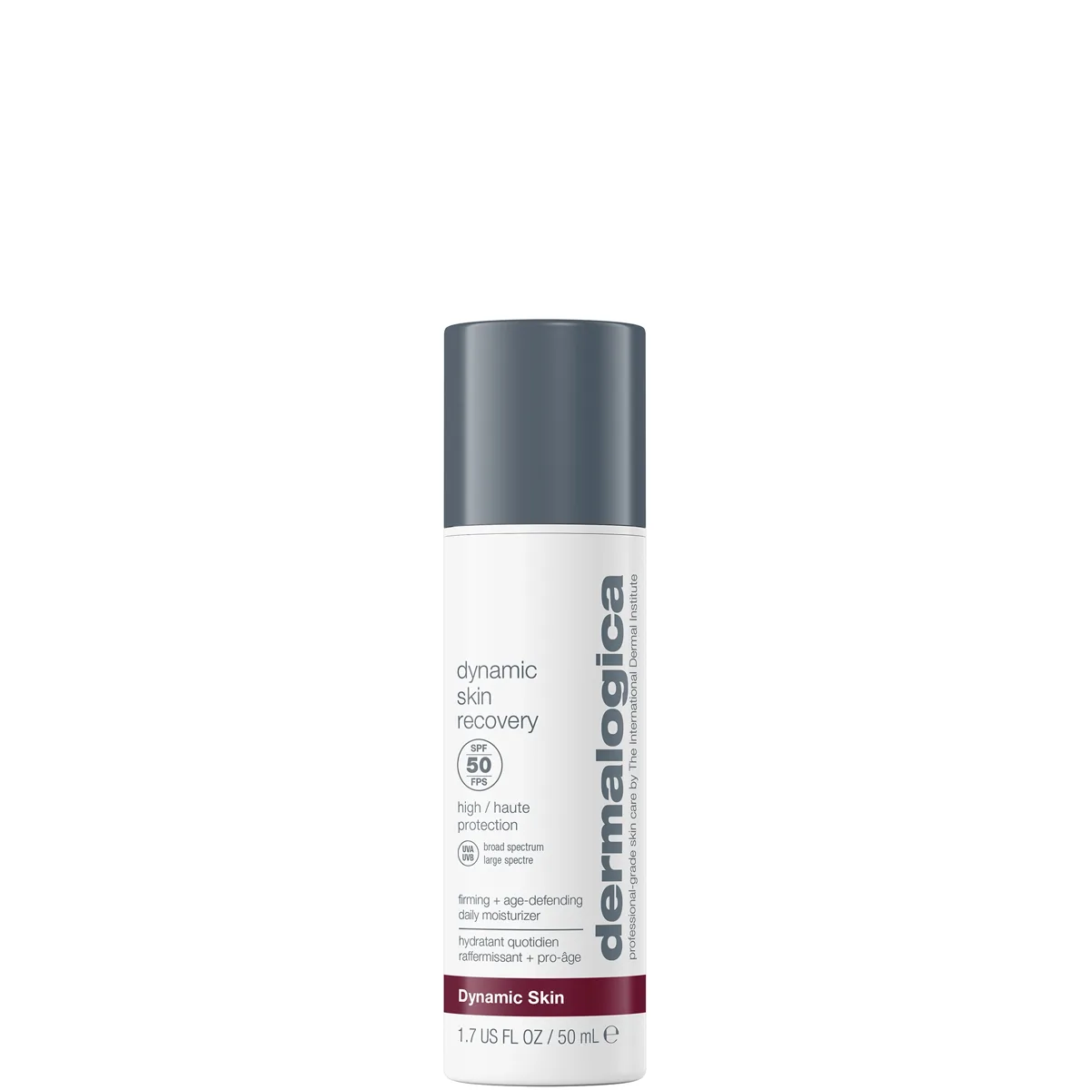 Dermalogica Dynamic Skin Recovery SPF 50 in an opaque airless pump bottle