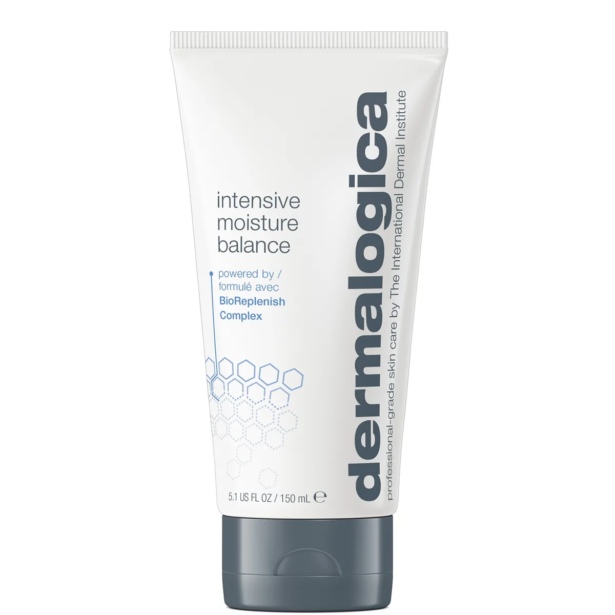 Dermalogica Intensive Moisture Balance moisturizer in silver-gray squeeze tube