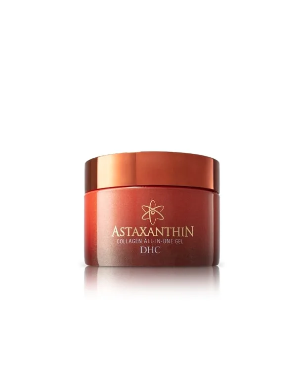 DHC Astaxanthin Collagen All-in-One Gel 4.2 oz glass jar with pink label